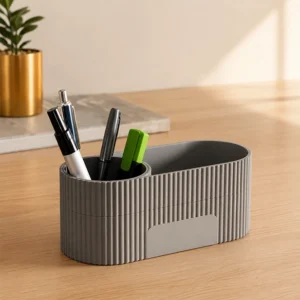Fluted Swivel Desk Organizer